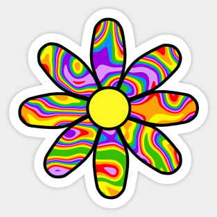 Rainbow Flower Sticker